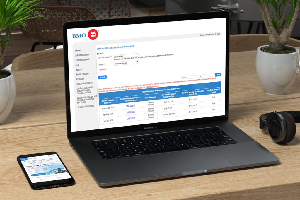 Photo of Sloncorp's AMSIVE / Bank of Montreal (Canada) / BMO Harris (US) client work in Canada and United States